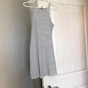 Black and white pin stripped sundress